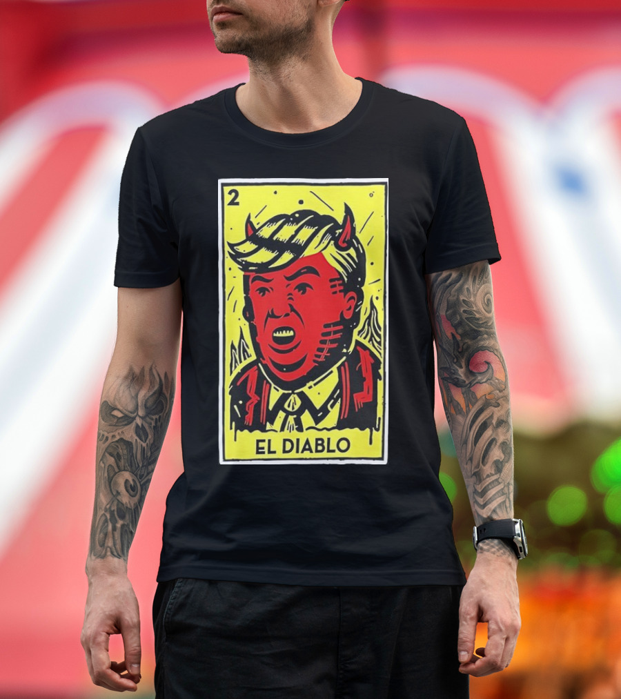 Trump El Diablo Devil Card Two T-Shirt