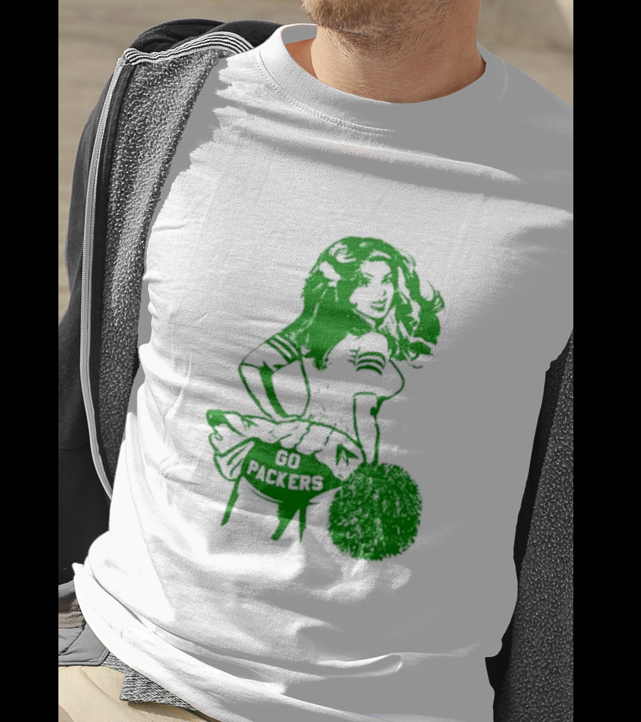 Green Bay Packers Cheerleader Go Packers Enthusiast T-Shirt