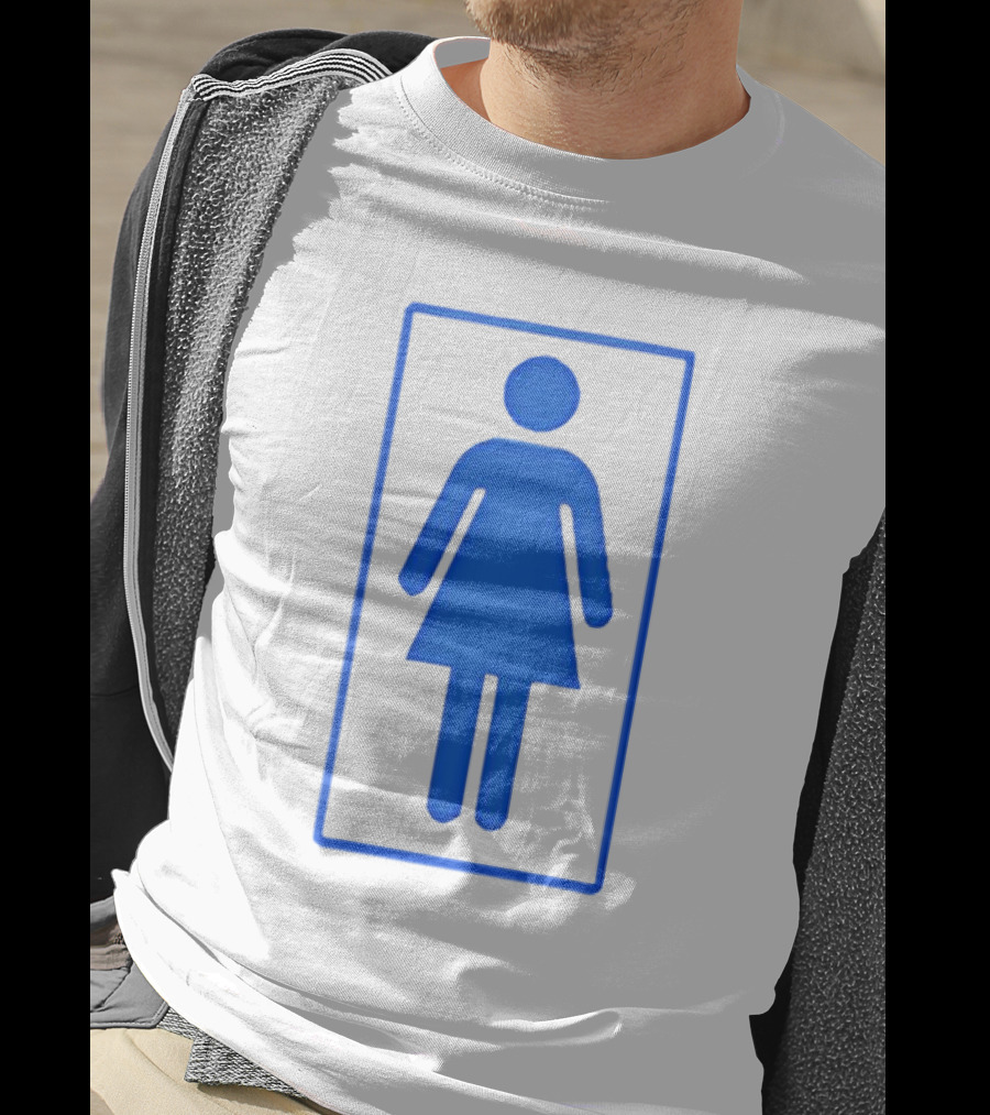 Na Kel Smith Mid90s Women Toilet Symbol Blue Sign T-Shirt