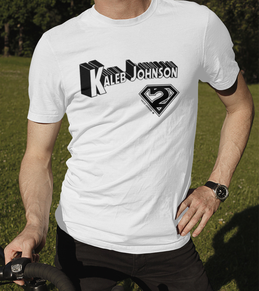 Kaleb Johnson Superhero Logo 2 Typography T-Shirt