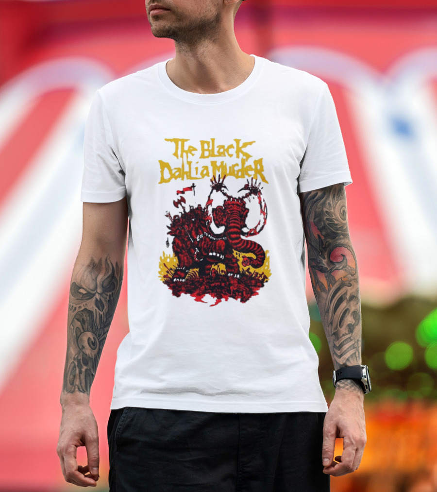 The Black Dahlia Murder Red Mammoth Battle Scene T-Shirt