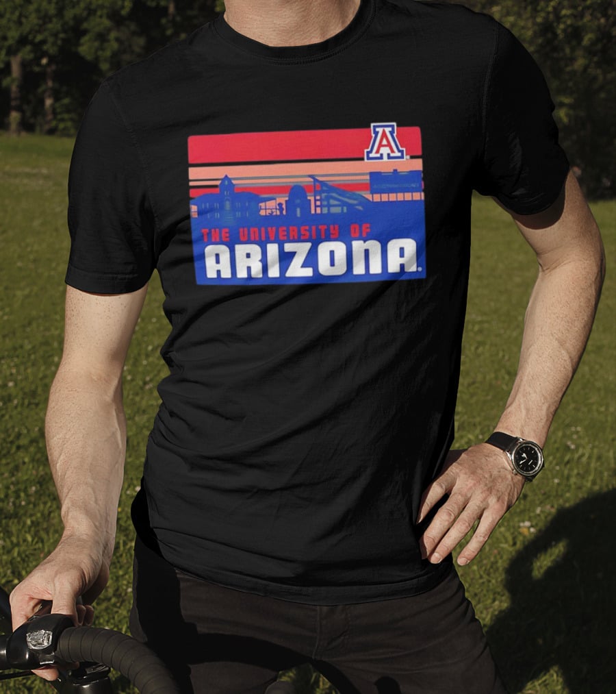 Arizona Wildcats University Of Arizona Skyline Retro T-Shirt