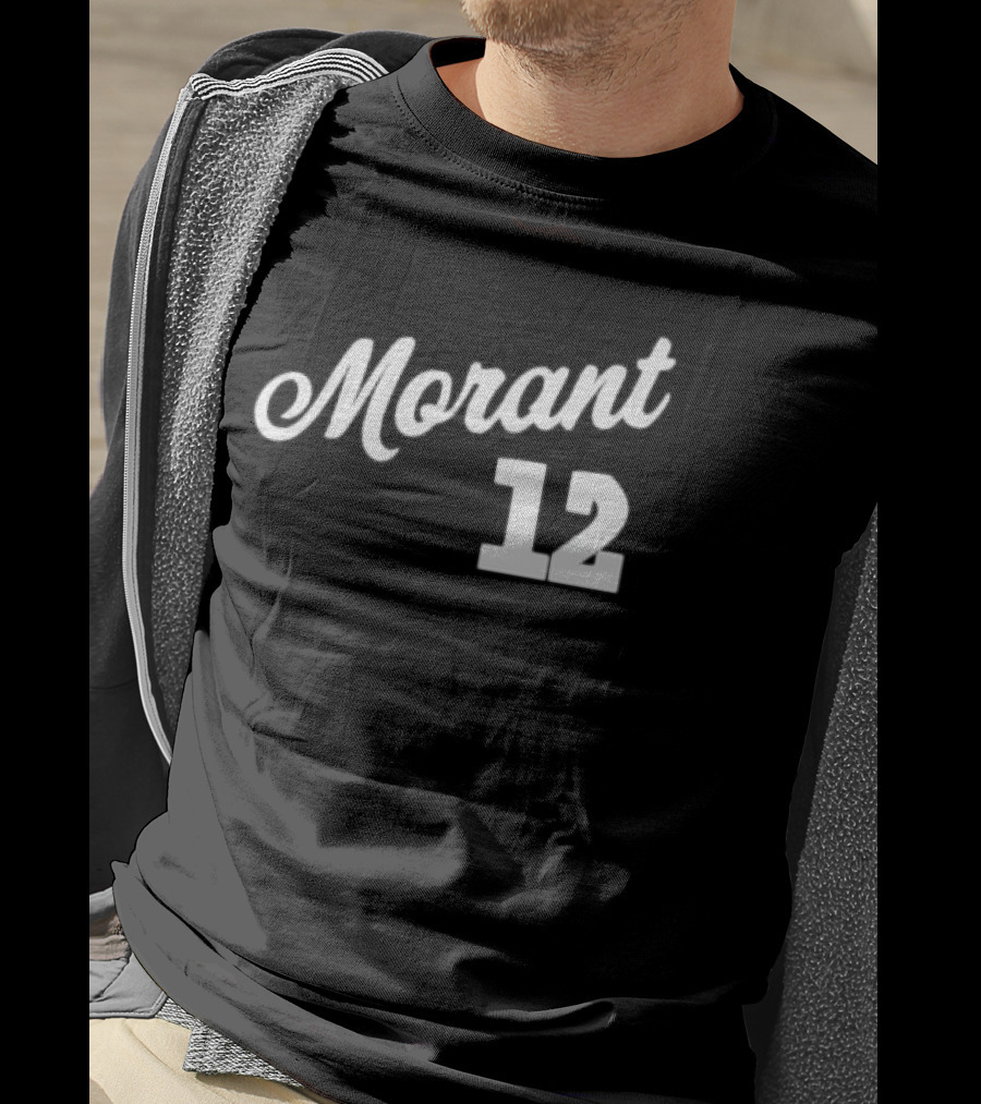 Morant 12 Memphis Script Basketball Ja Morant T-Shirt