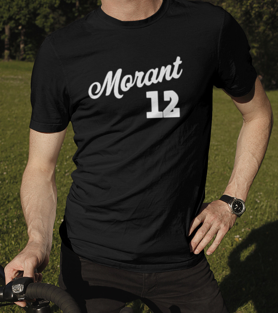 Morant 12 Memphis Script Basketball Ja Morant T-Shirt