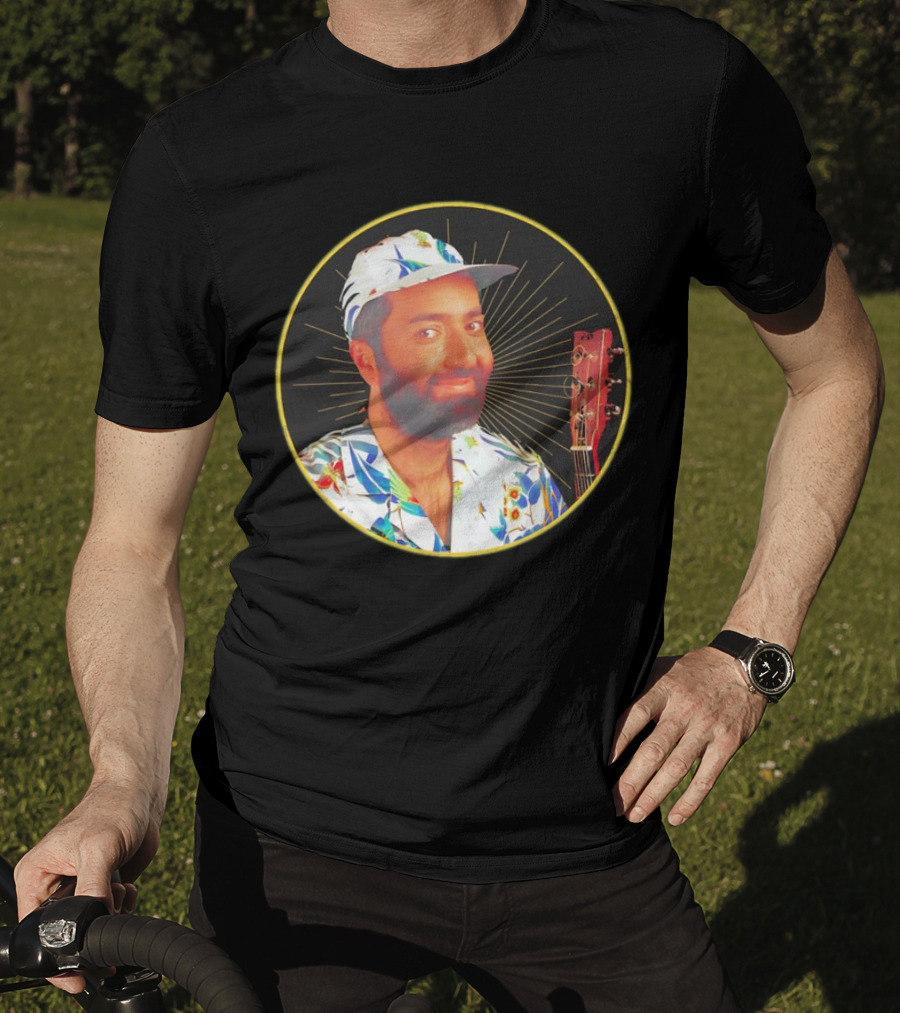 Raffi Is Gold Classic Music Icon With Colorful Shirt And Guitar T-Shirt