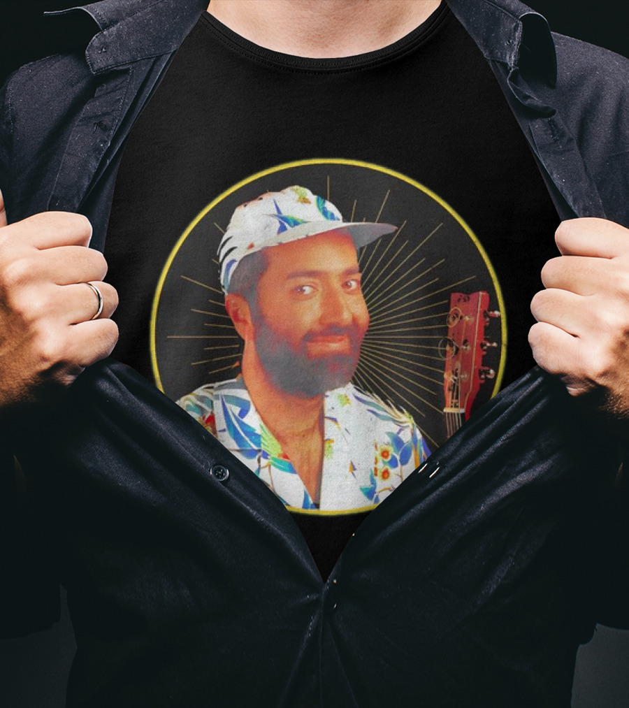 Raffi Is Gold Classic Music Icon With Colorful Shirt And Guitar T-Shirt