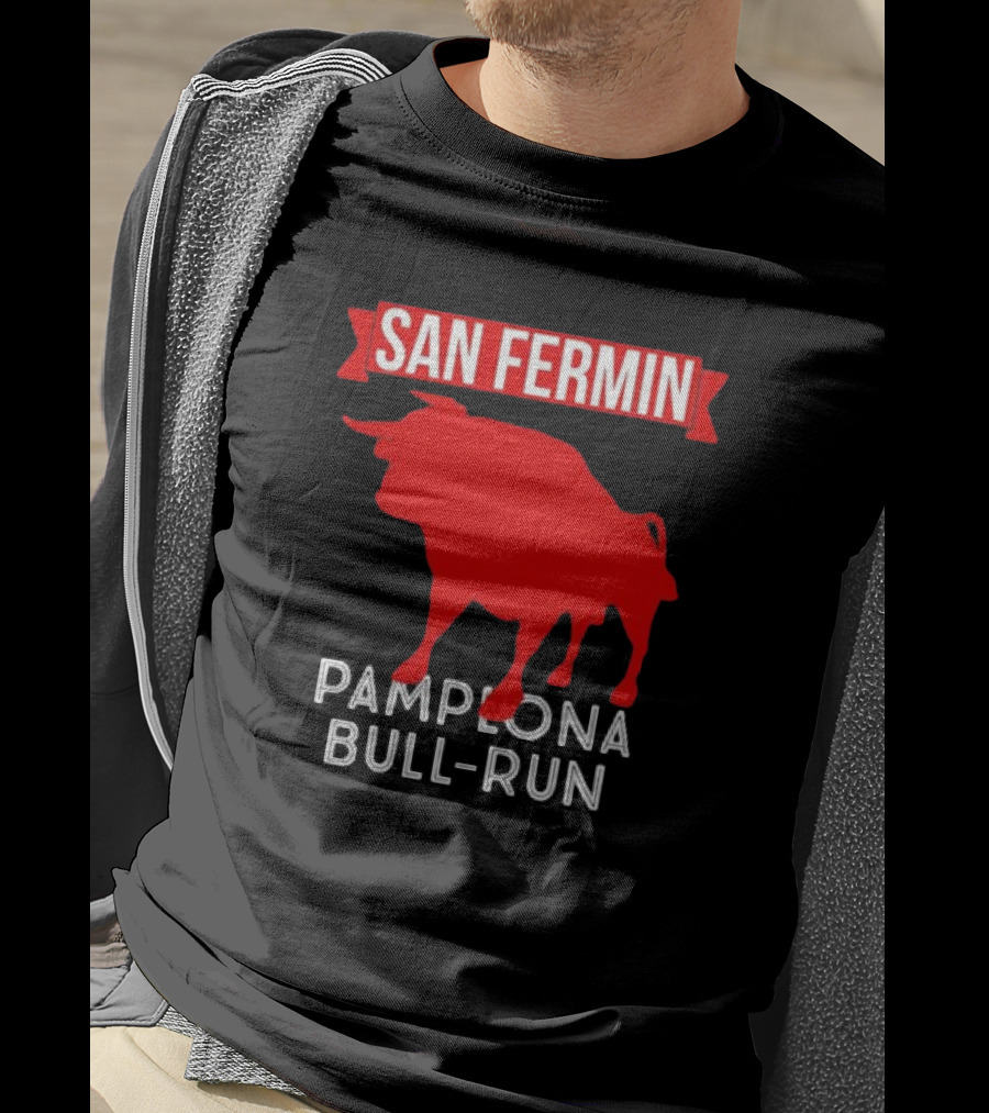 San Fermin Pamplona Bull Run Spain Festival Red Bull T-Shirt
