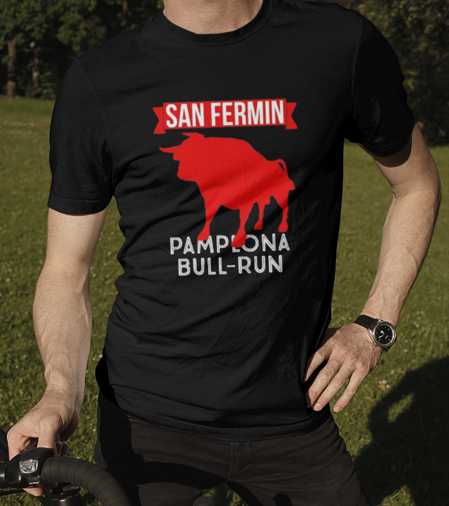 San Fermin Pamplona Bull Run Spain Festival Red Bull T-Shirt