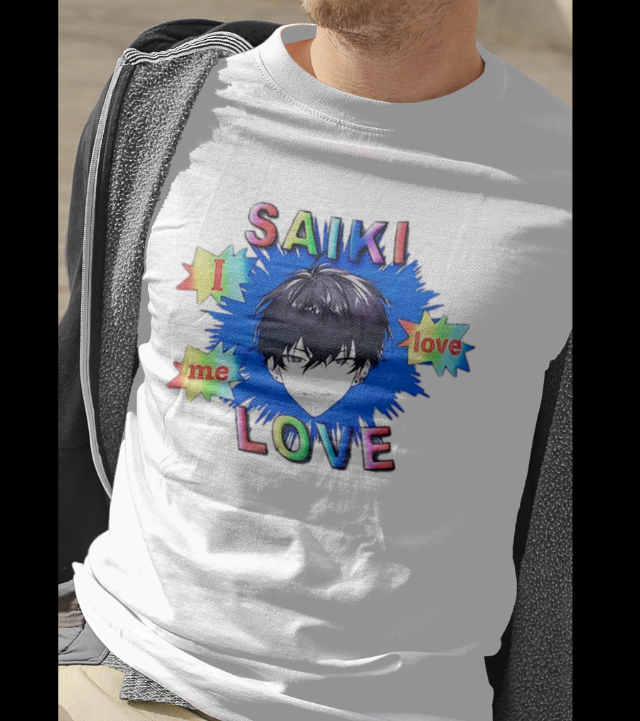 Saiki I Love Me Love Colorful Anime T-Shirt
