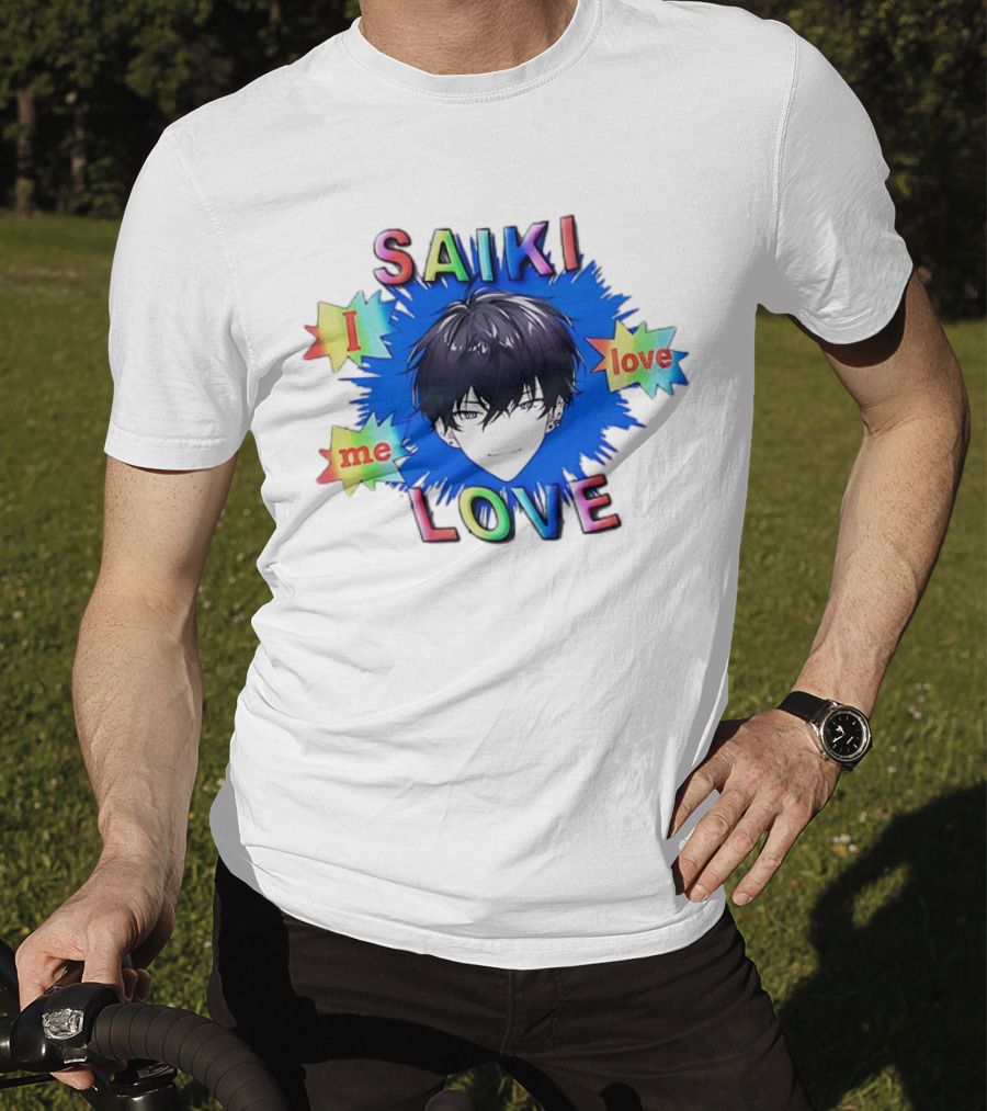 Saiki I Love Me Love Colorful Anime T-Shirt