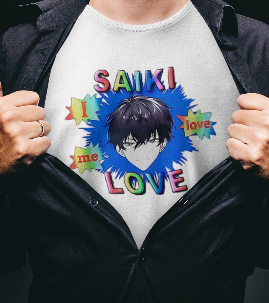 Saiki I Love Me Love Colorful Anime T-Shirt