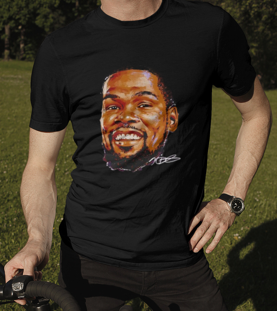 Kevin Durant Phoenix Basketball Face Signature T-Shirt