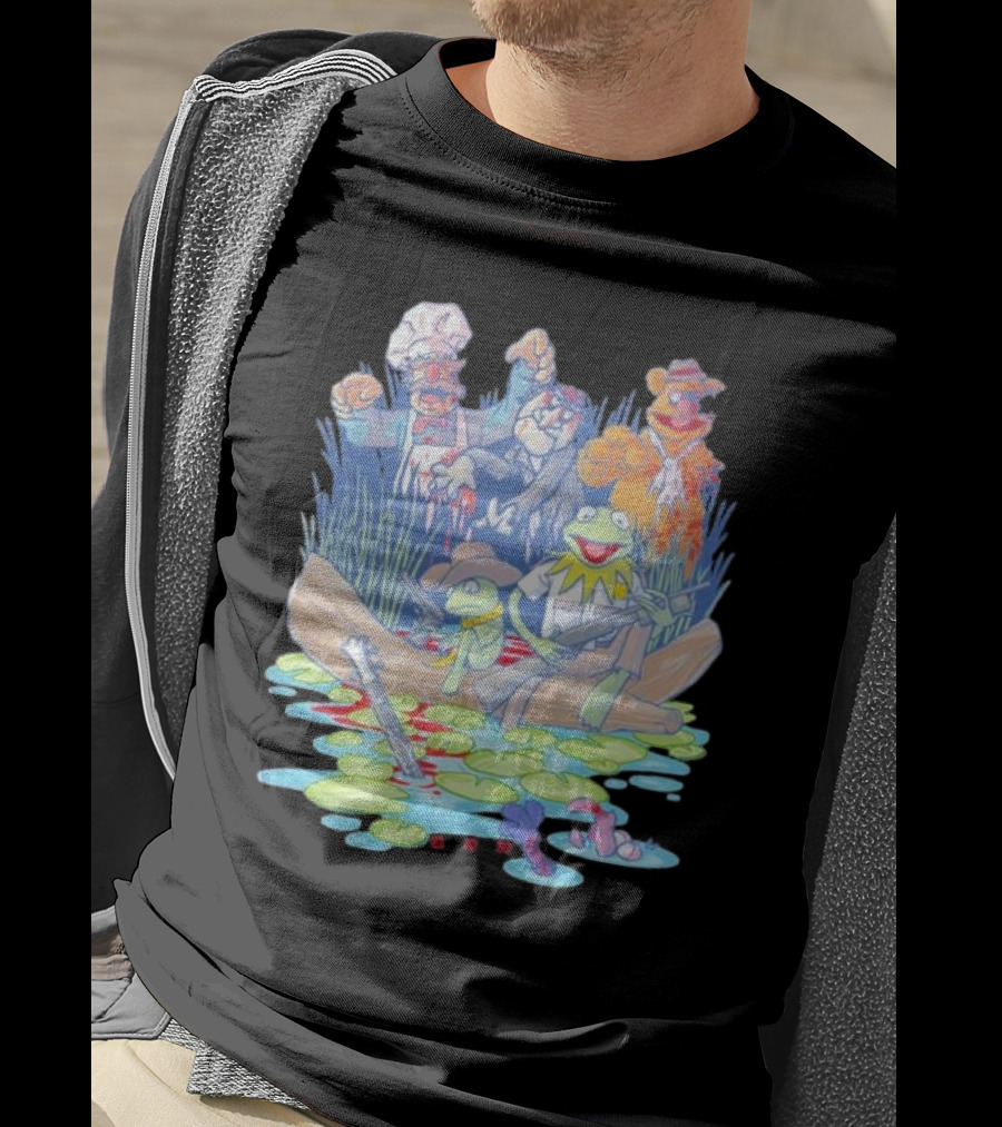 Walking Dead Muppets Parody Swamp Boat Adventure T-Shirt