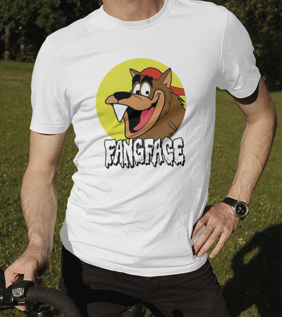 Fangface Cartoon Logo Meme T-Shirt