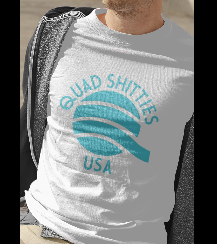 Quad Shitties USA Wavy T-Shirt