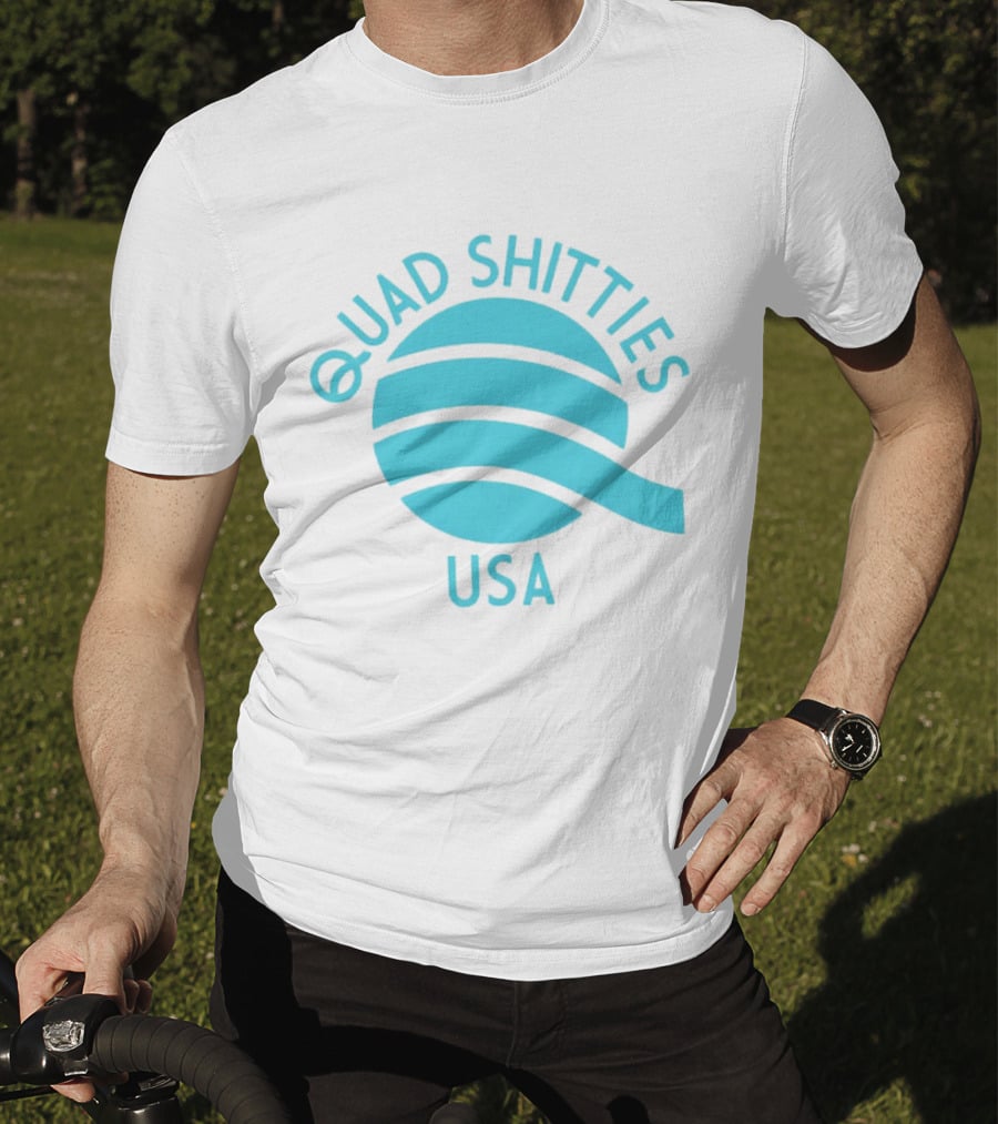 Quad Shitties USA Wavy T-Shirt