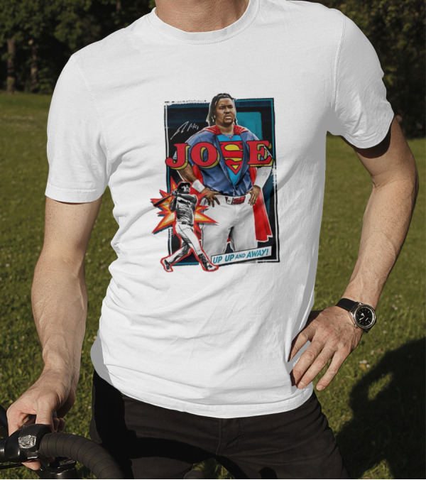 Joe Up Up And Away Super Hero Baseball Legend T-Shirt