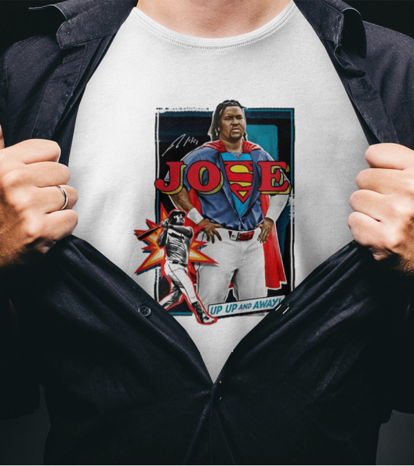 Joe Up Up And Away Super Hero Baseball Legend T-Shirt