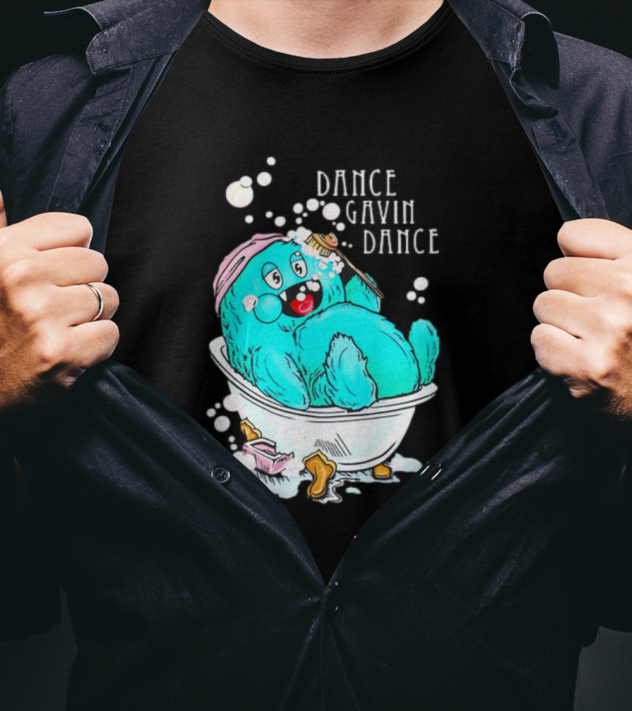 Dance Gavin Dance Band Happy Gobby In Bathtub T-Shirt