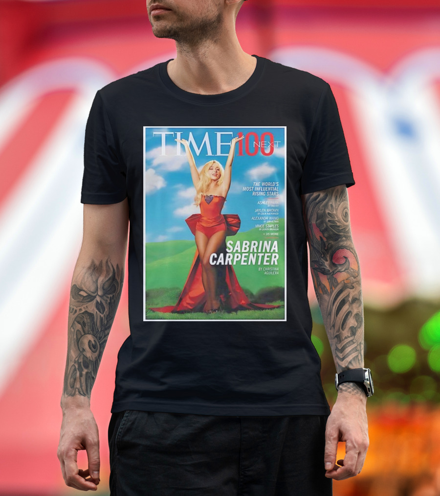 TIME 100 Next The World's Most Influential Rising Stars Sabrina Carpenter by Christina Aguilera T-Shirt