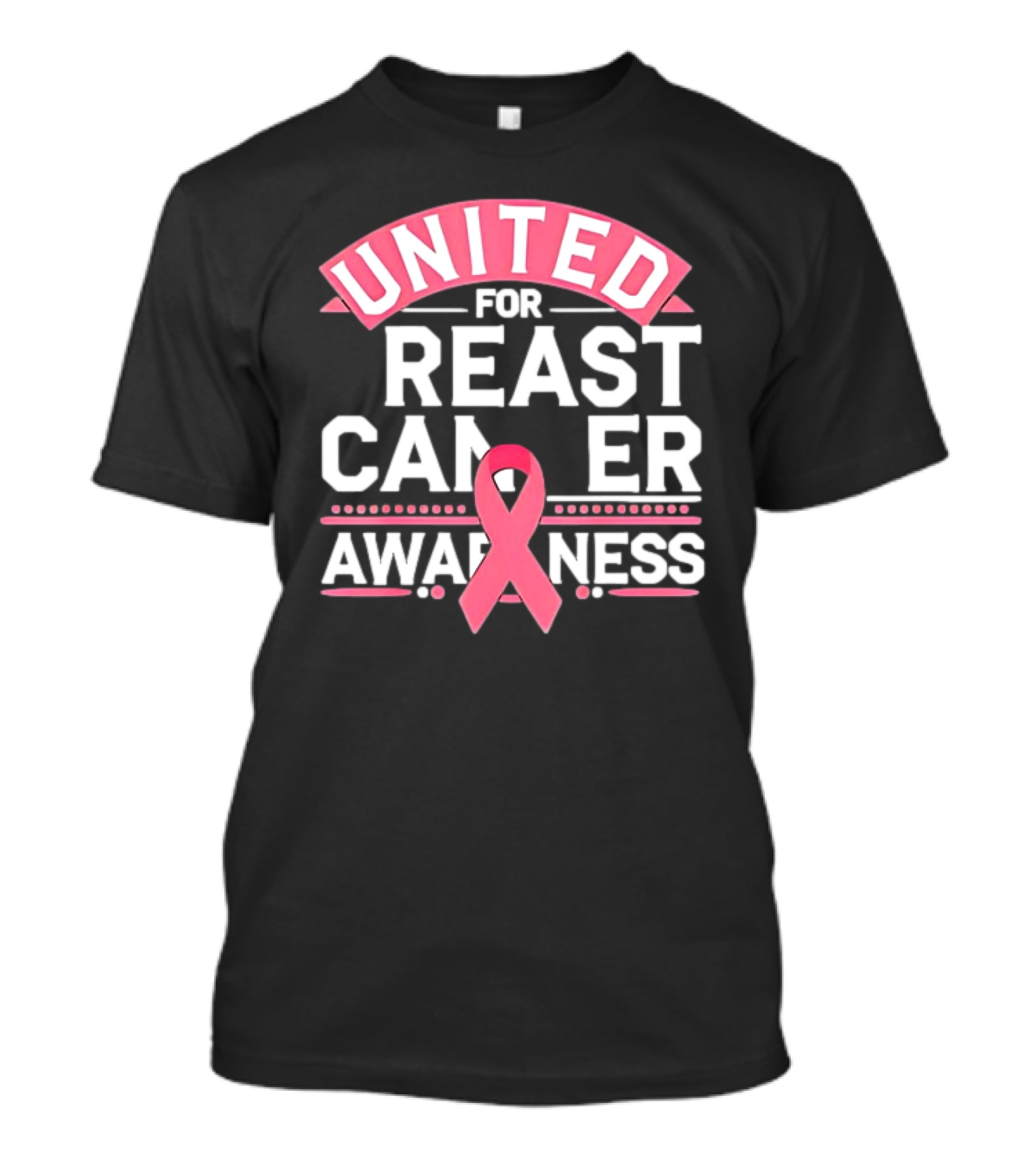 United For Breast Cancer Awareness Pink T-Shirt