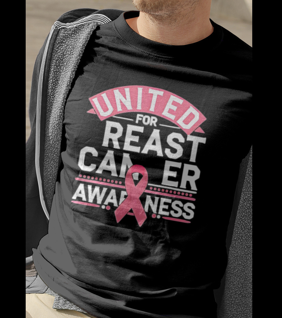 United For Breast Cancer Awareness Pink T-Shirt