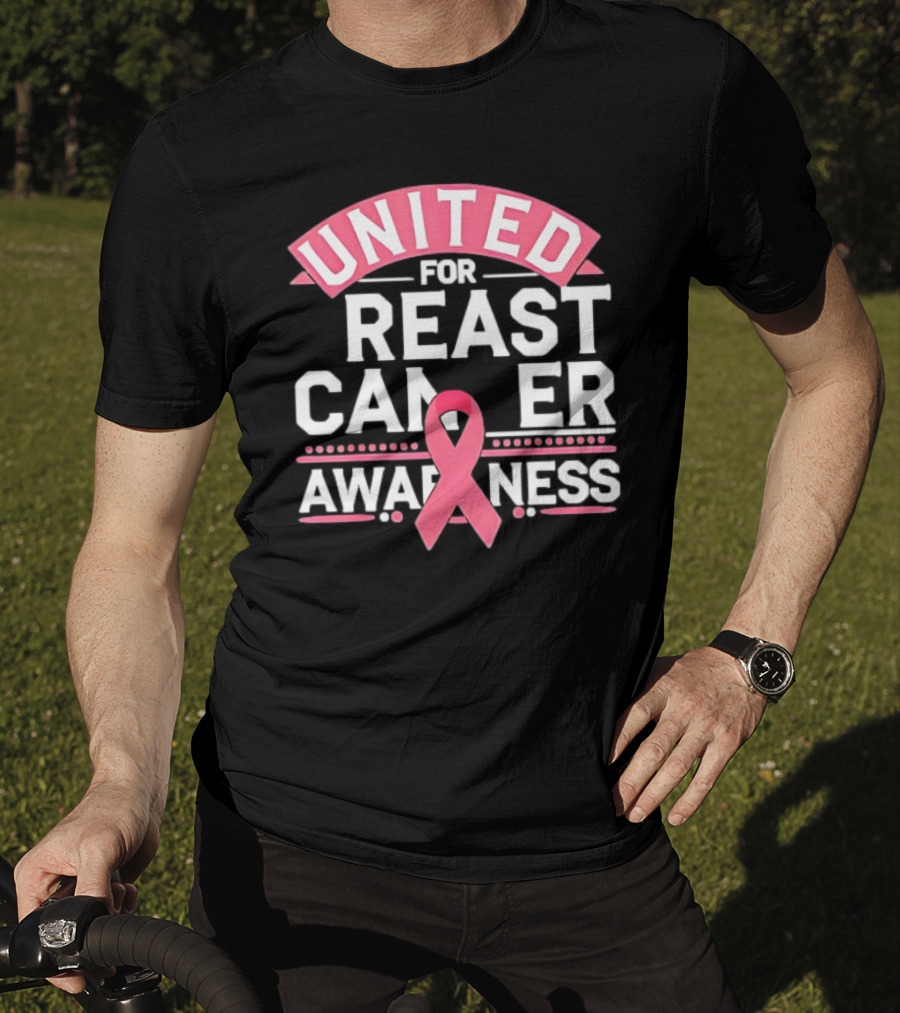 United For Breast Cancer Awareness Pink T-Shirt