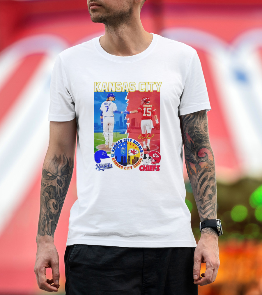 Kansas City Mahomes Chiefs Royals Witt Jr. T-Shirt