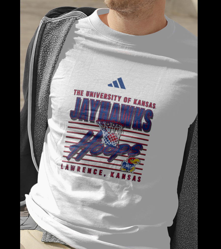 The University Of Kansas Jayhawks Hoops Lawrence Kansas Basketball T-Shirt