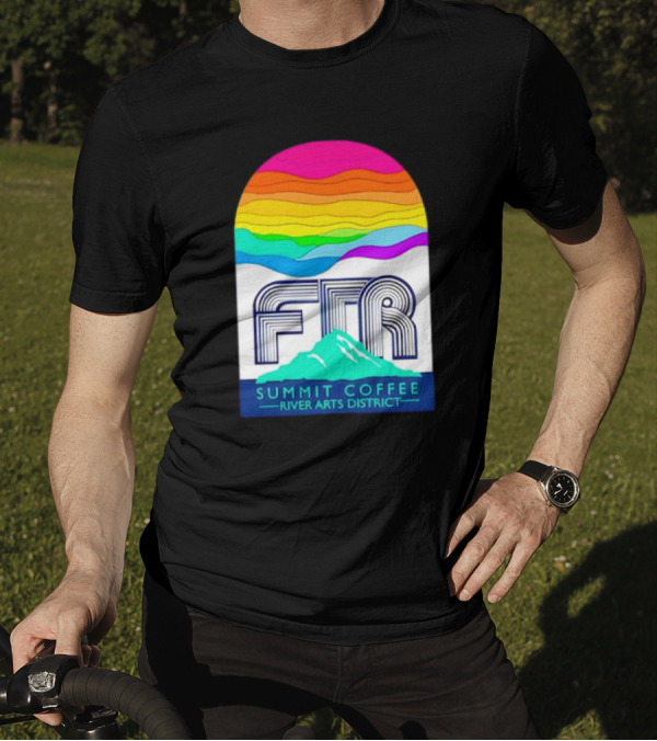Summit Coffee River Arts District FTR Rainbow Arch Mountain Available Until October 31st, T-Shirt