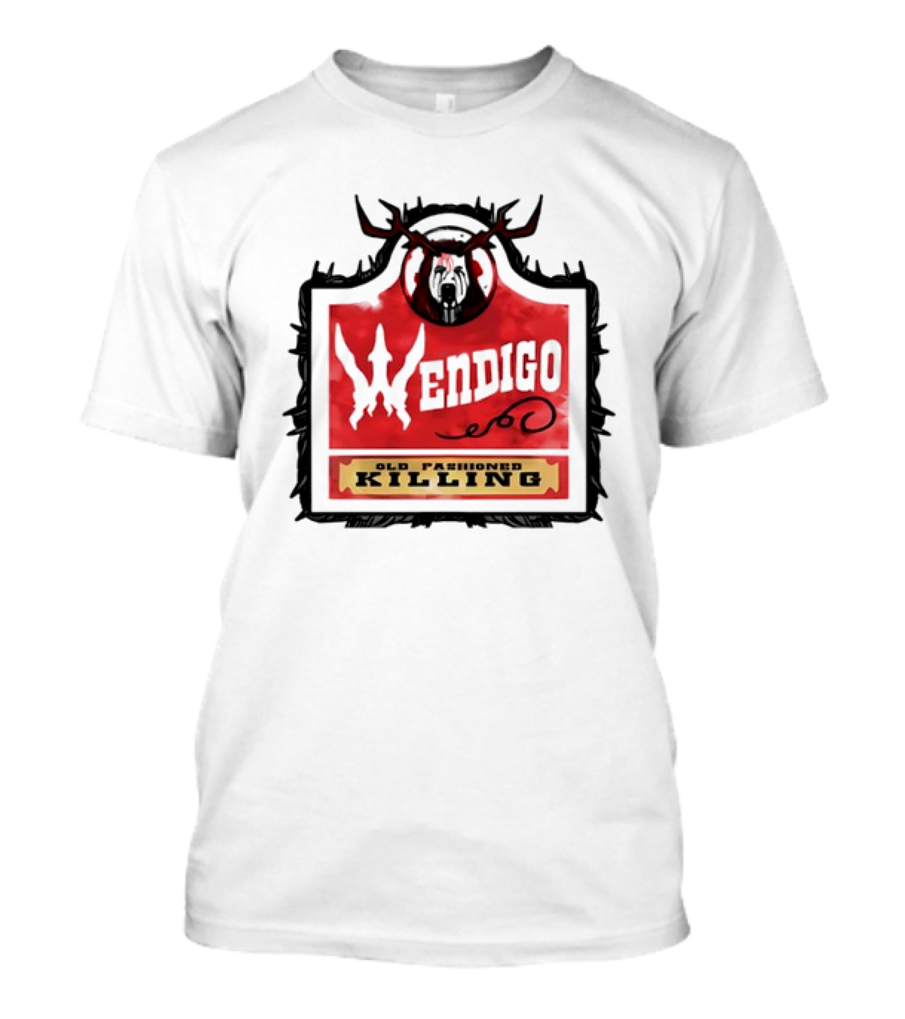Mongrel Tees Wendigo Old Fashioned Killing Retro T-Shirt
