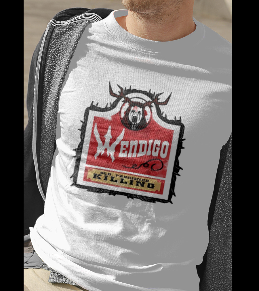 Mongrel Tees Wendigo Old Fashioned Killing Retro T-Shirt