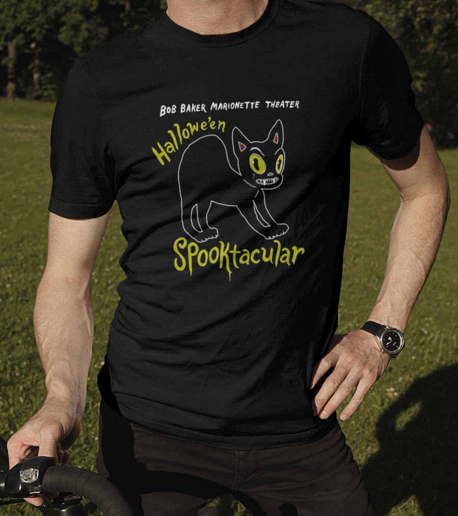 Bob Baker Marionette Theater Hallowe’en Spooktacular Black Cat T-Shirt