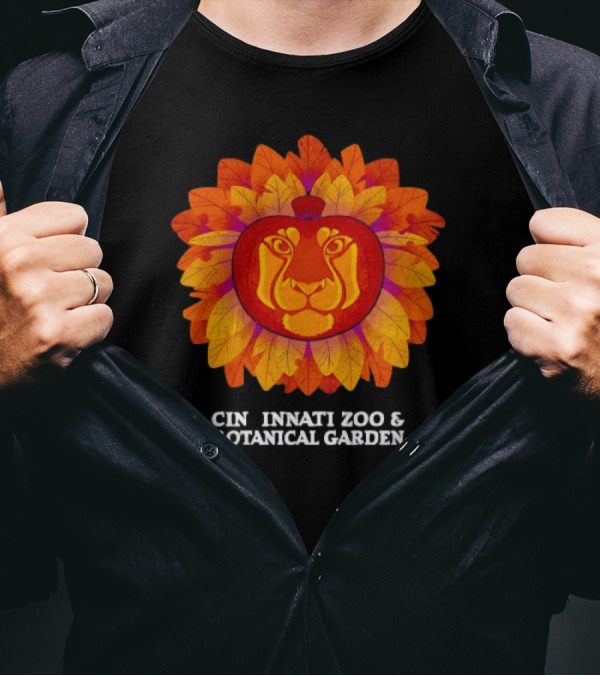 Lion Pumpkin Glow Cincinnati Zoo And Botanical Garden T-Shirt