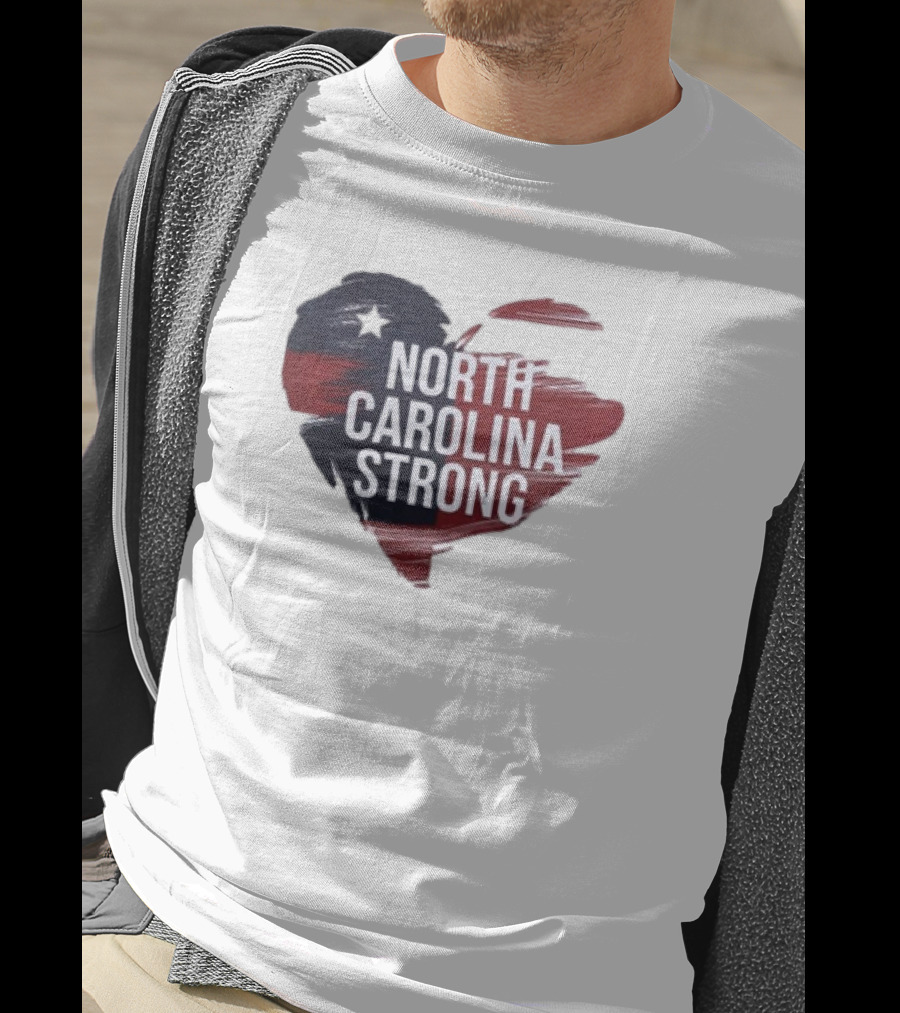 North Carolina Strong Heart Hurricane Helene T-Shirt