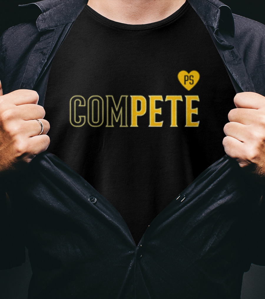 Compete Pete PS Heart Design Love T-Shirt
