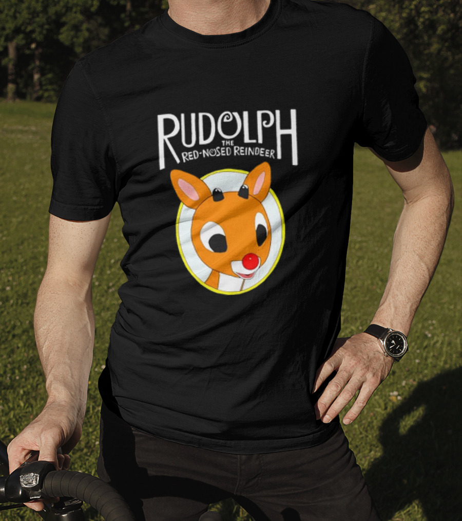 Rudolph The Red-Nosed Reindeer Cute Christmas Character T-Shirt