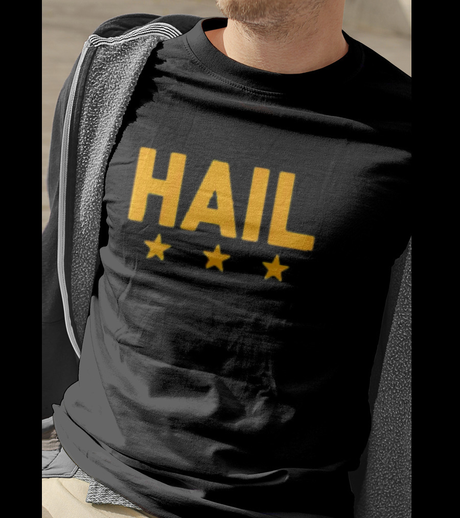 Hail Washington, D.C. Football Stars Three Yellow Stars T-Shirt