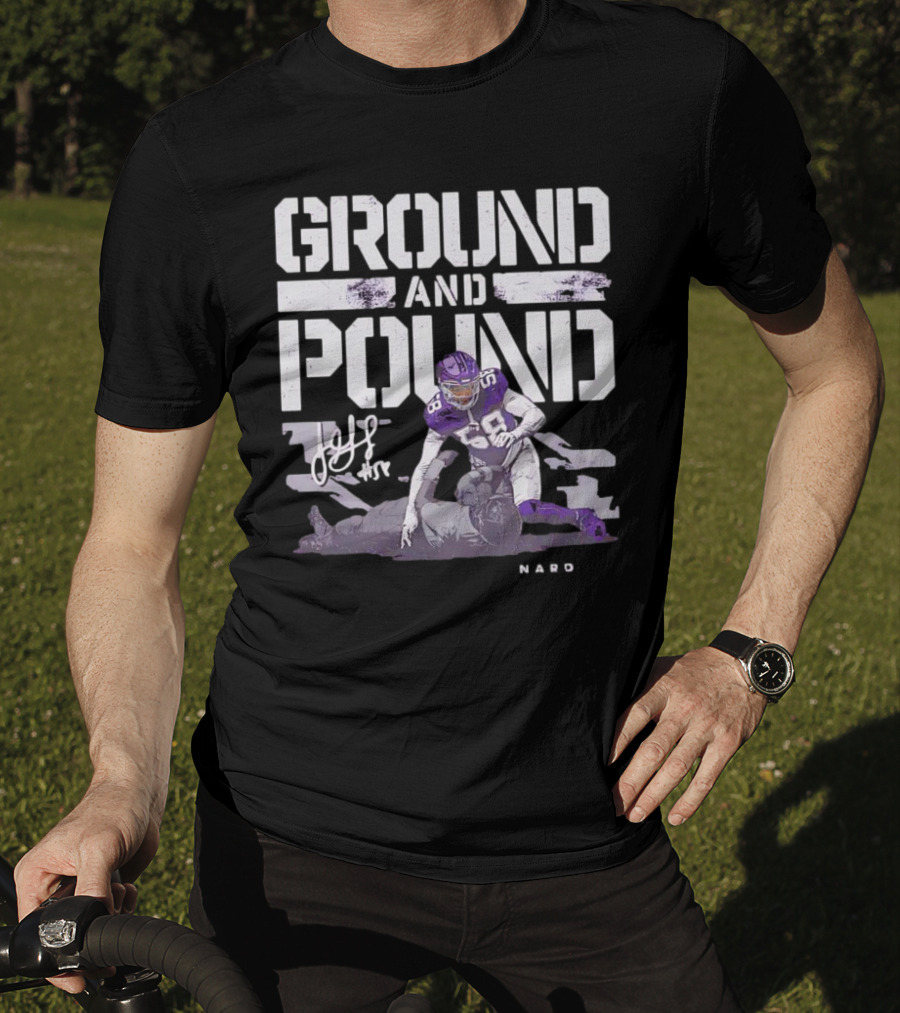 Ground And Pound Jonathan Greenard Minnesota Vikings NFL Vintage Football T-Shirt