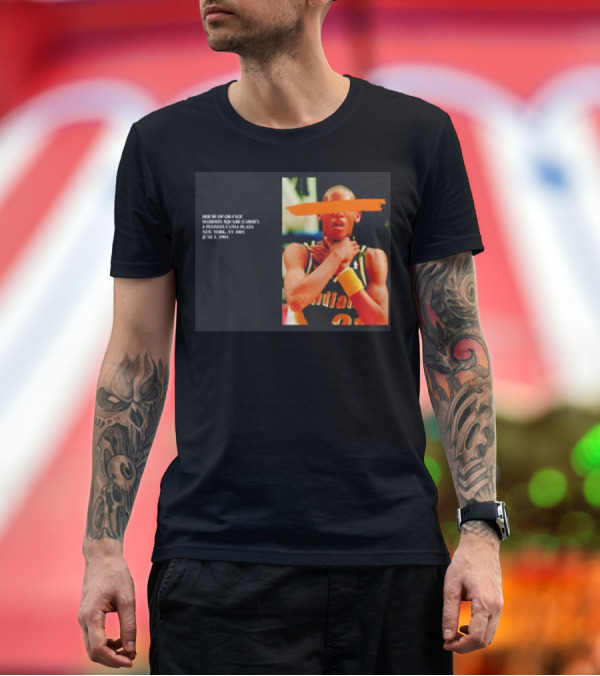 Premium T-Shirt: Reggie Miller Choke Gesture MSG 4 Pennsylvania Plaza June 1 1994 T-Shirt Reggie Miller Choke Gesture MSG 4 Pennsylvania Plaza June 1 1994 T-Shirt
