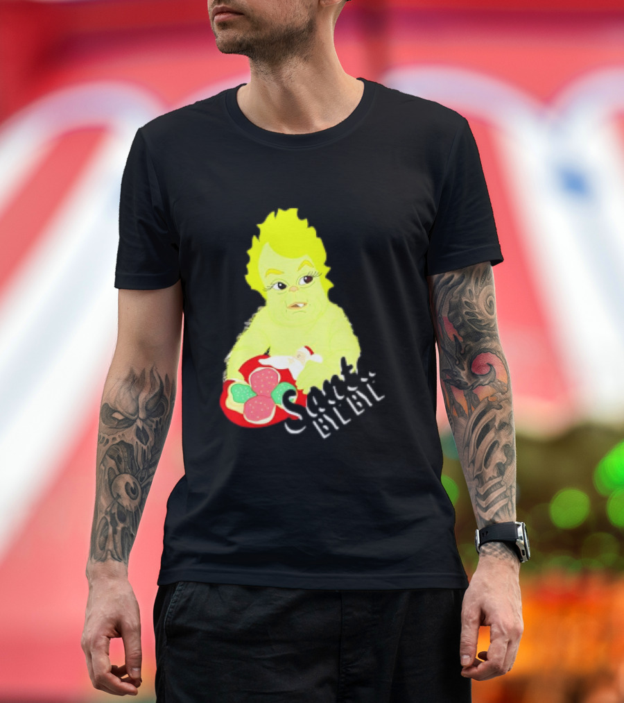 Retro Baby Grinch Santa Bye Bye T-Shirt