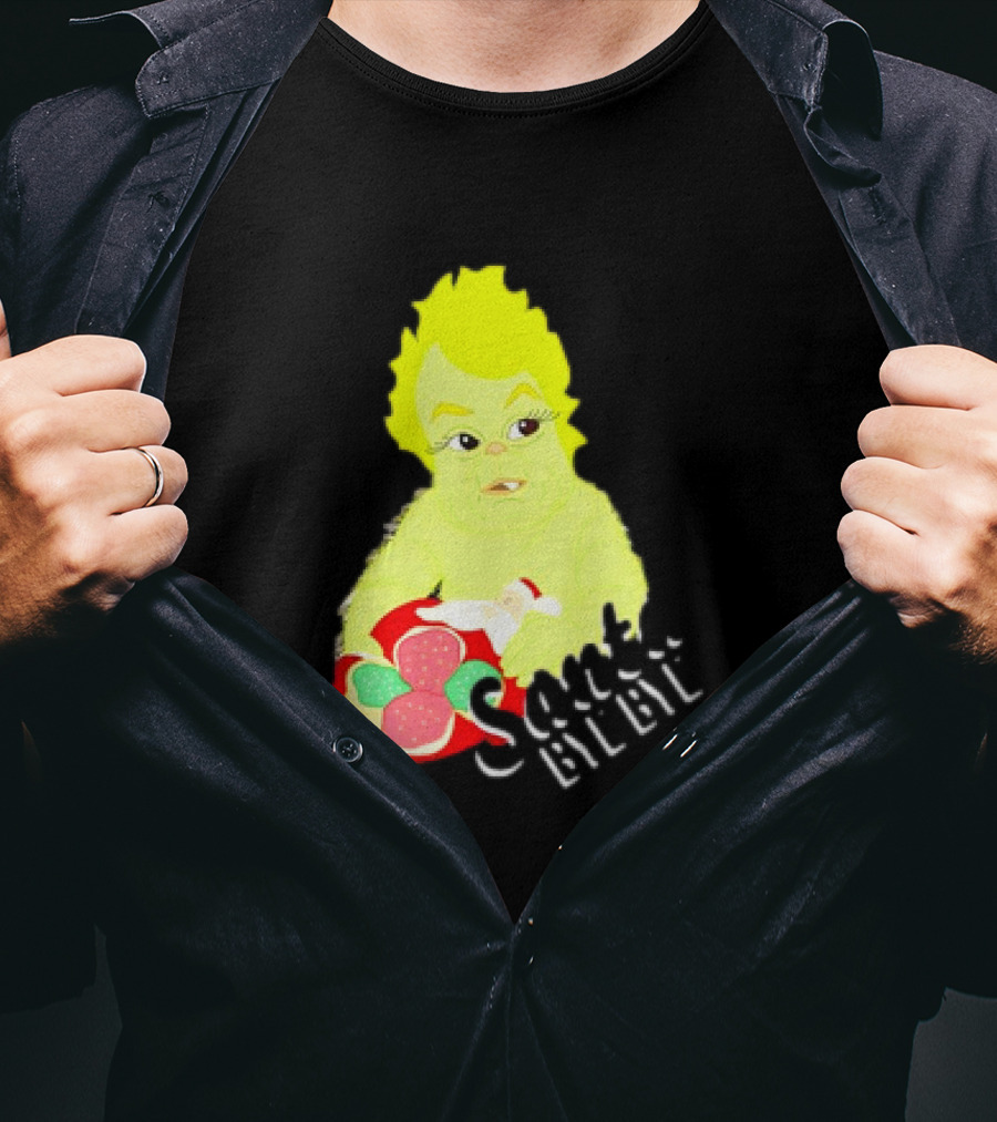 Retro Baby Grinch Santa Bye Bye T-Shirt