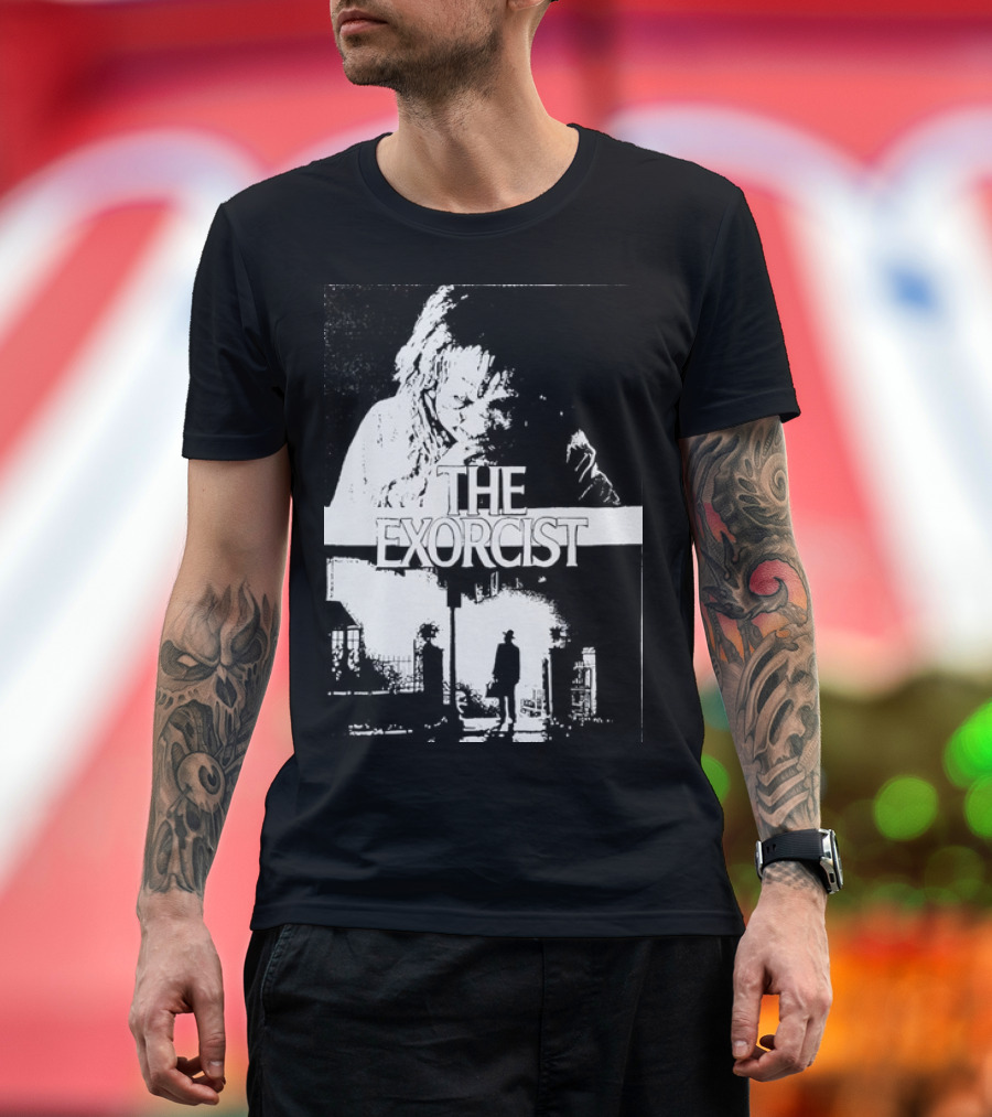 The San Antonio Sharpist and The Exorcist Crossover Graphic in T-Shirt