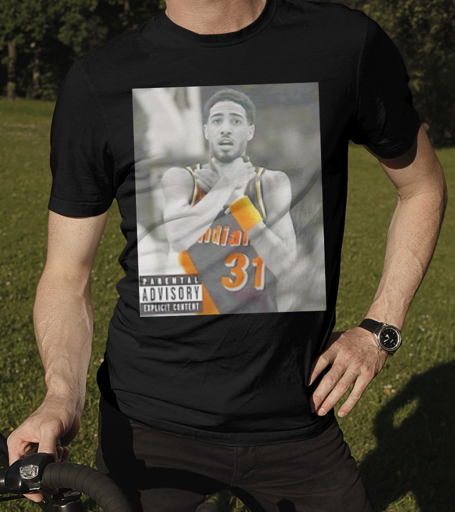 Tyrese Haliburton X Reggie Miller Indiana Pacers Knicks Killers Parental Advisory 31 T-Shirt