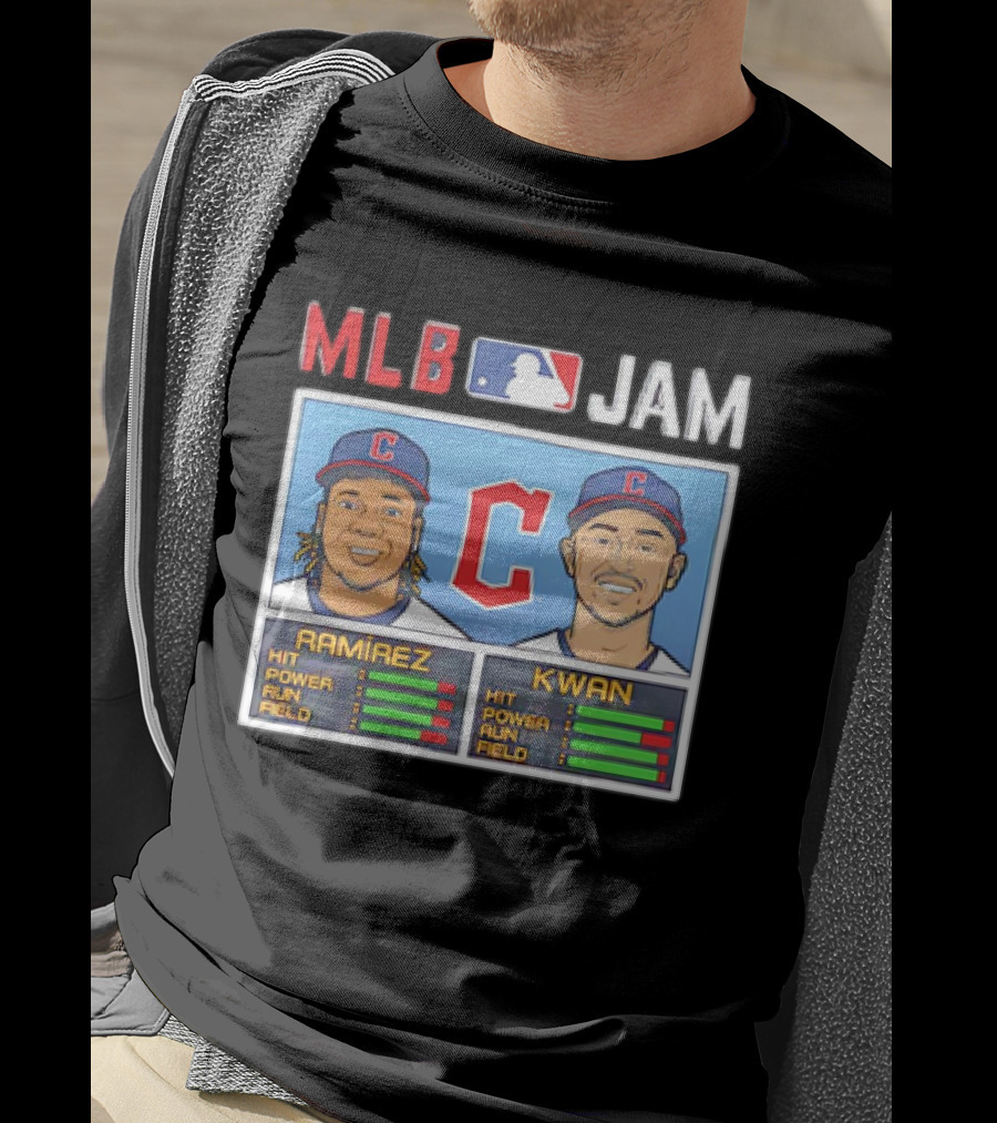 José Ramírez Steven Kwan Cleveland Guardians MLB Jam Vintage T-Shirt