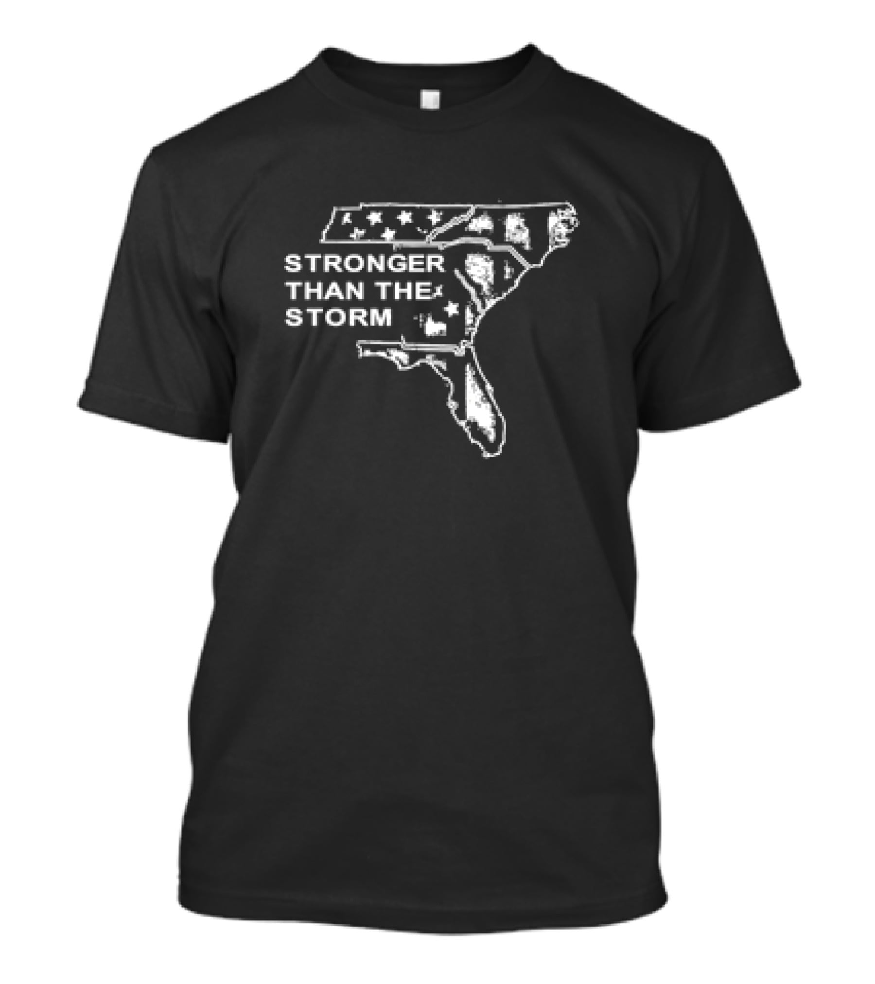 Stronger Than The Storm Southeastern Map Stars Stripes T-Shirt