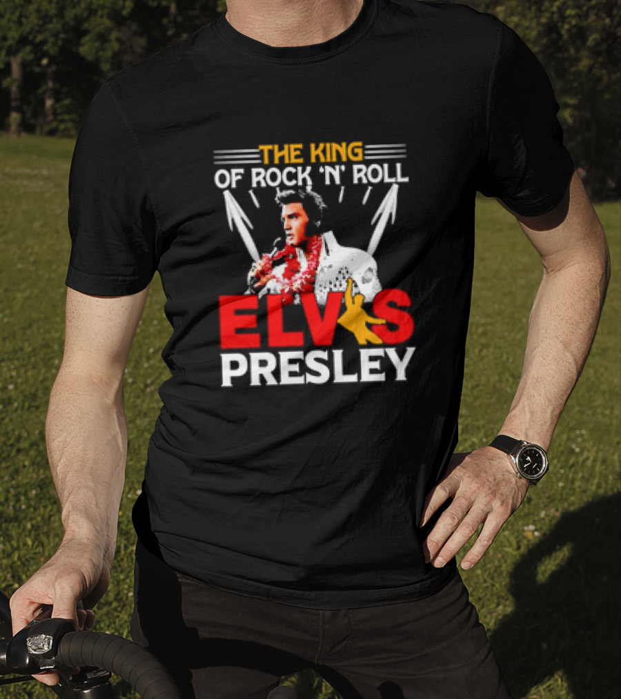 The King Of Rock 'N' Roll Elvis Presley Retro T-Shirt