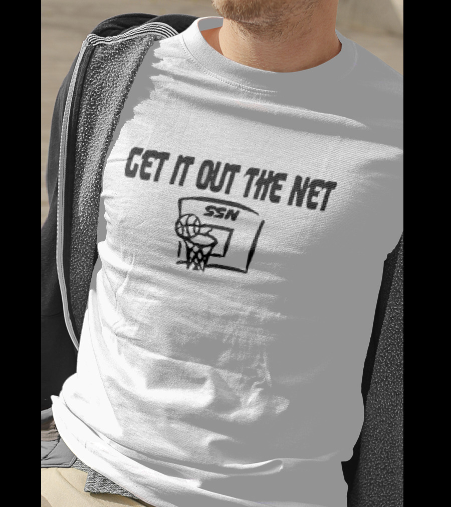 Get It Out The Net Basketball SSN Backboard Netting T-Shirt