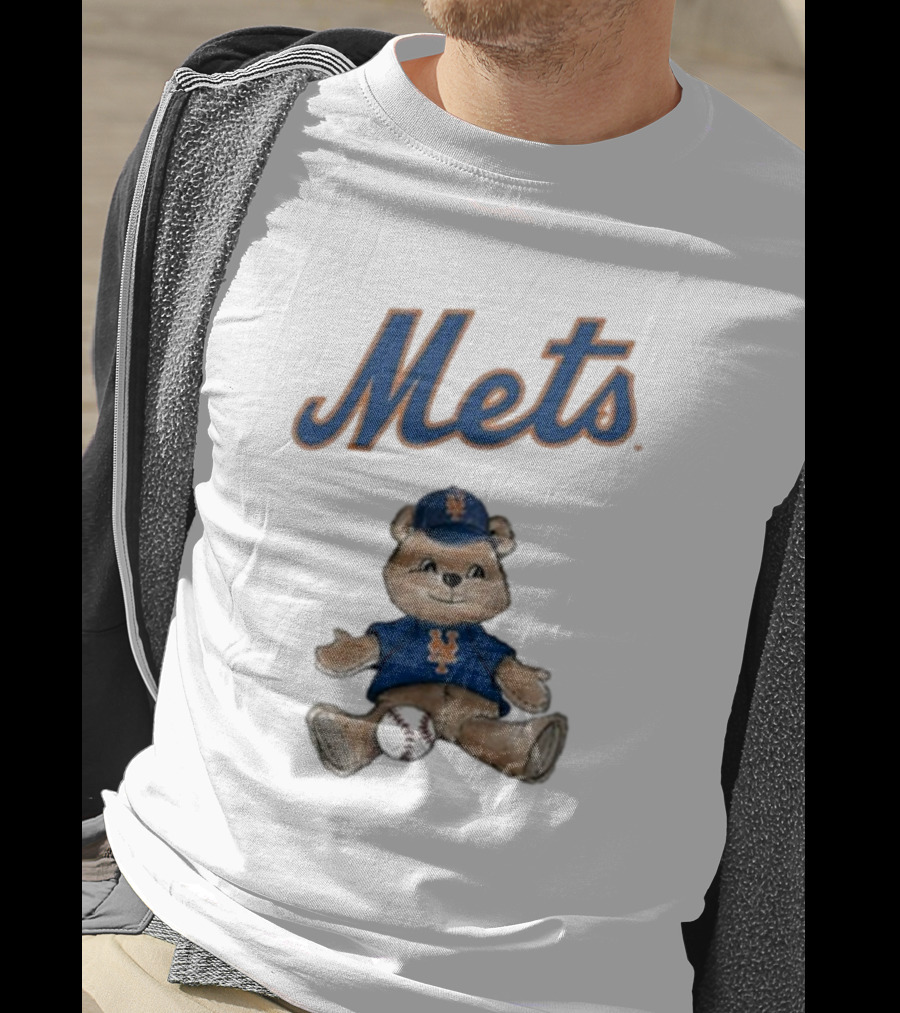 New York Mets Teddy Bear With Baseball T-Shirt