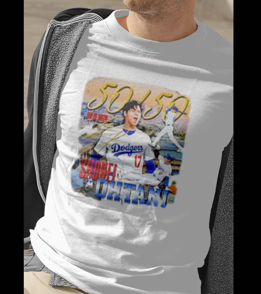 50 50 Club Shohei Ohtani Los Angeles Dodgers T-Shirt